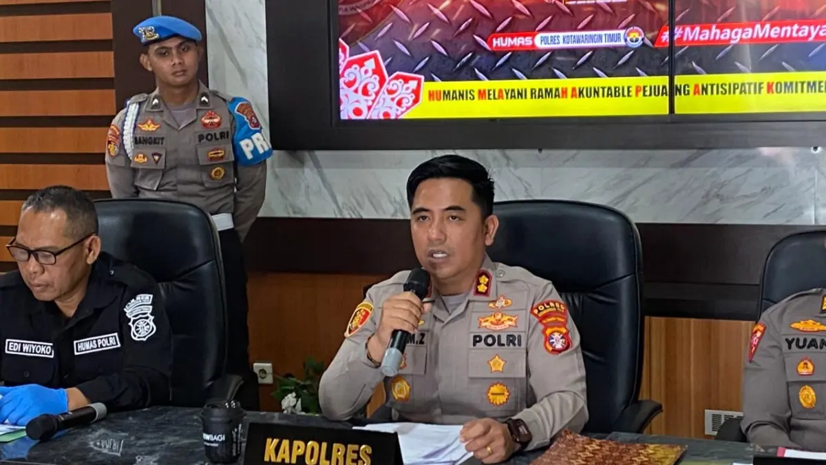 Kapolres Kotim AKBP Resky Maulana Zulkarnain soal kasus curanmor.(Miftah/kaltengpos.jawapos.com)
