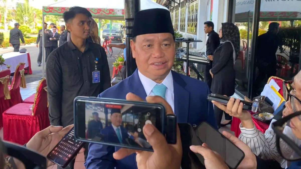 Bupati Kotim Halikinoor soal sensus ekonomi.(Miftah/kaltengpos.jawapos)