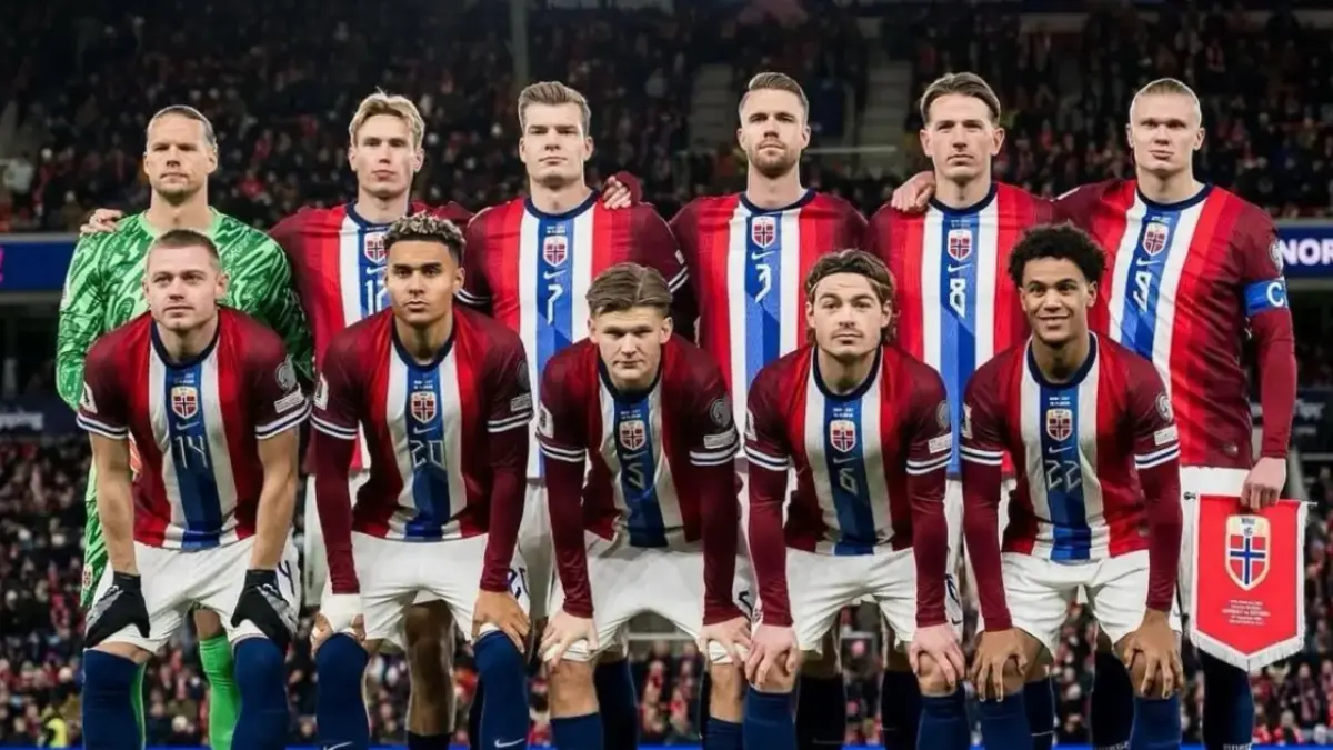 Timnas Norwegia bersiap menjajal kekuatan Timnas Swedia di Ullevaal Stadion pada laga FIFA Friendly Matchday 2026, Selasa (2/6/2026) dini hari WIB. (Sumber: Instagram Erling Haaland)