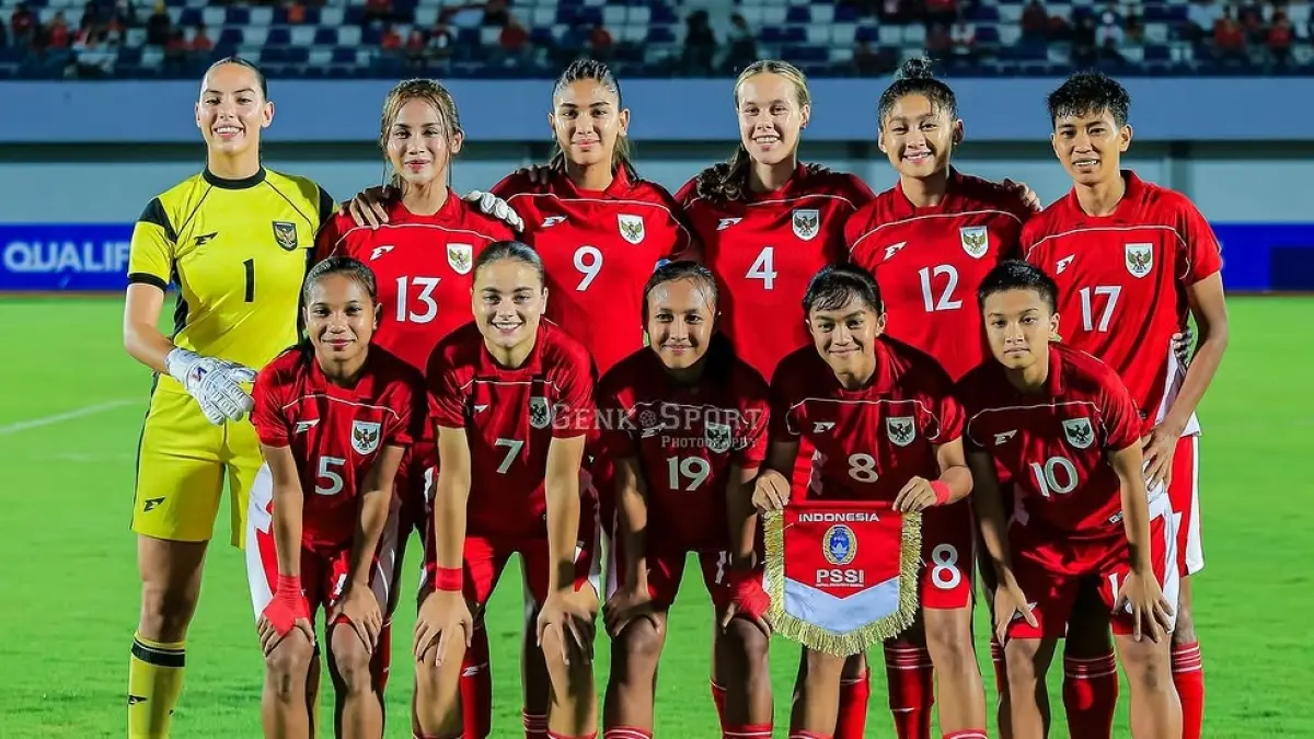 Timnas Sepak Bola Putri Indonesia dijadwalkan menghadapi Timnas Putri Singapura pada laga perdana Women Garuda Championship Series 2026 yang digelar di Stadion SPOrT Jabar, Arcamanik, Kota Bandung, Rabu (3/6/2026). (Sumber: Instagram @genk.sport_photography)