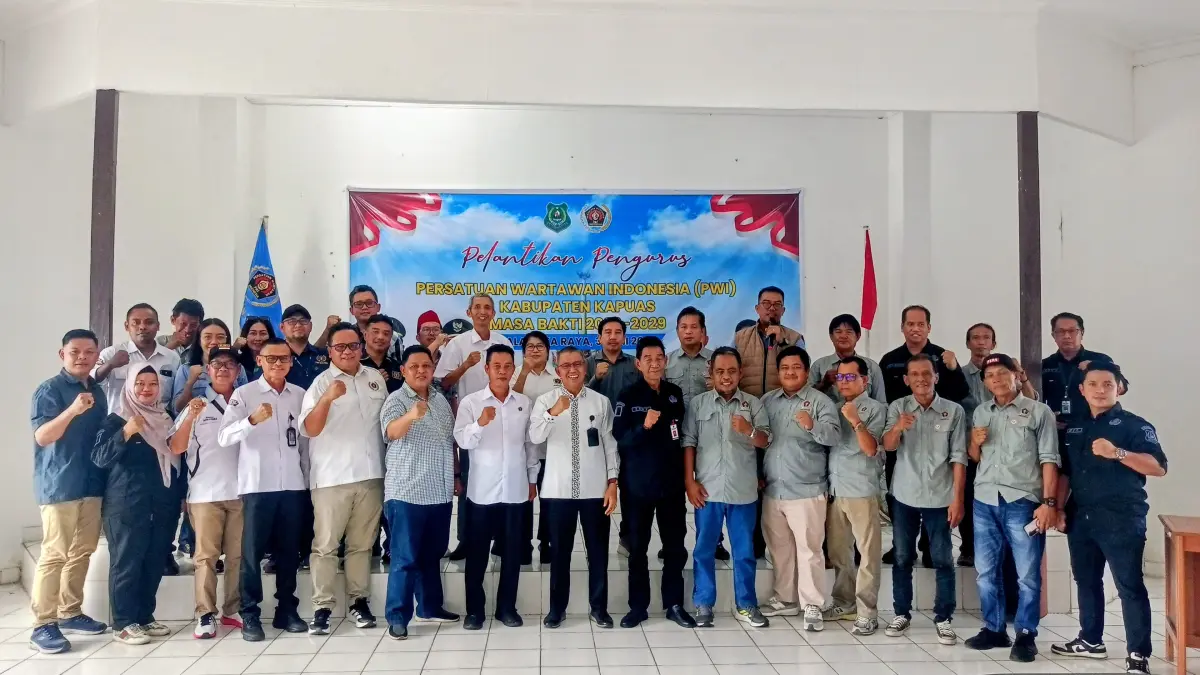 Pelantikan pengurus PWI Kapuas. PWI Kapuas