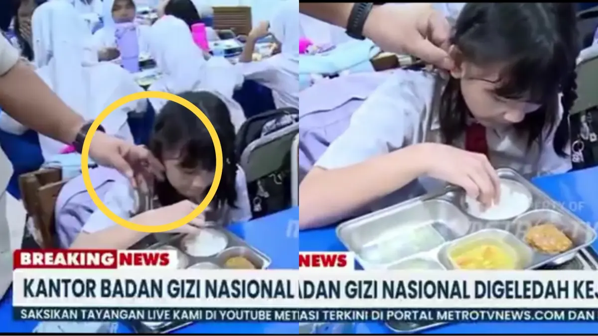 Dadan Hindayana saat melihat proses MBG. MetroTV