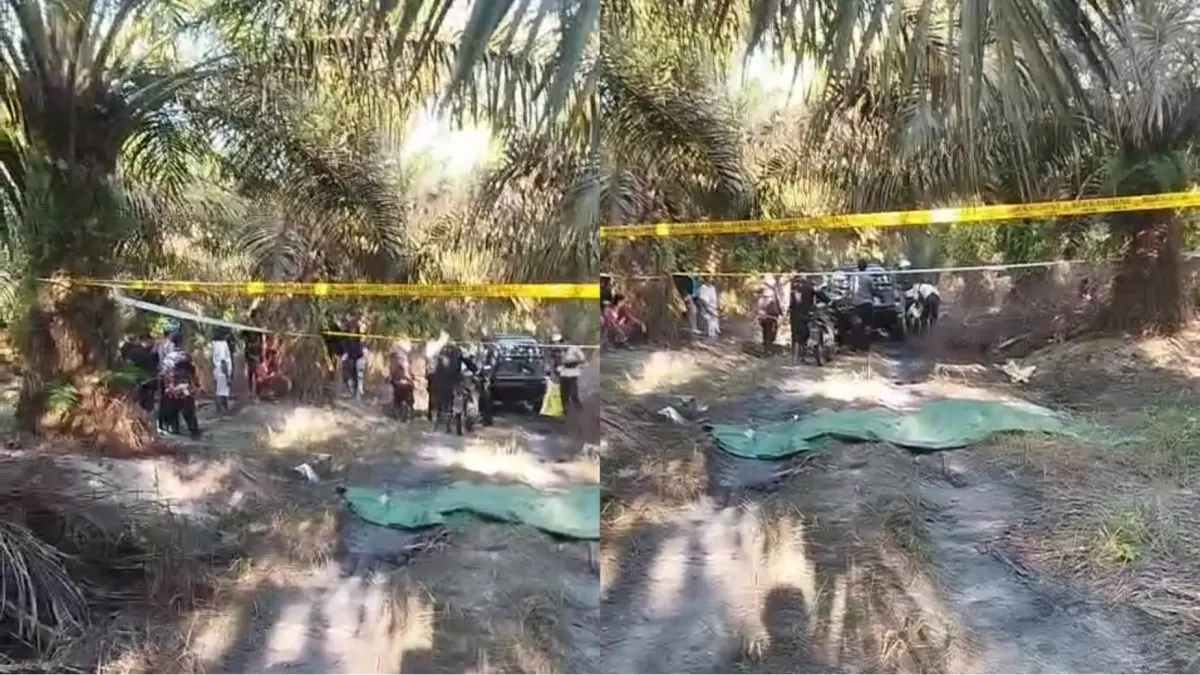 Lokasi temuan mayat korban pembunuhan. Screenshoot