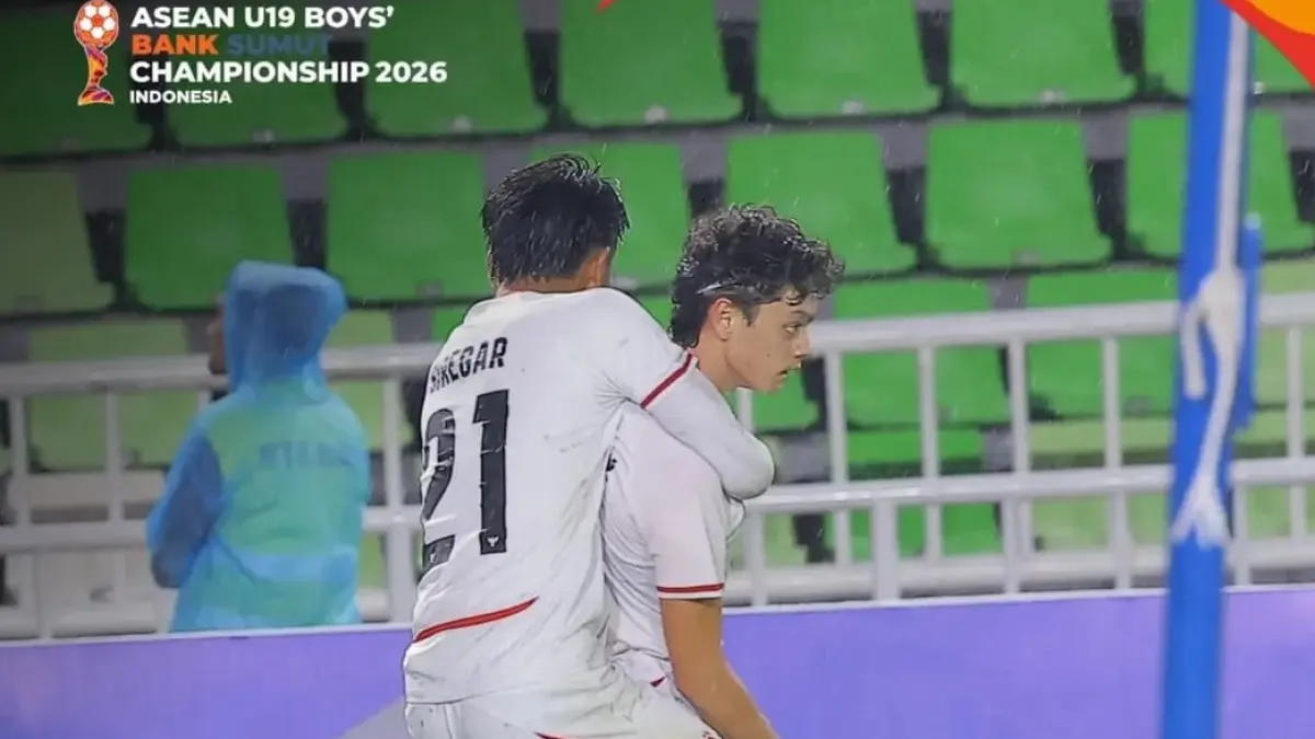 Timnas Indonesia U-19 sukses mengamankan tiga poin usai membungkam Timnas Timor Leste U-19 dengan skor telak 3-0 pada matchday kedua penyisihan Grup A Piala AFF U-19 2026, Kamis (4/6/2026) malam WIB. (Sumber: Instagram @aseanboyschampionship)