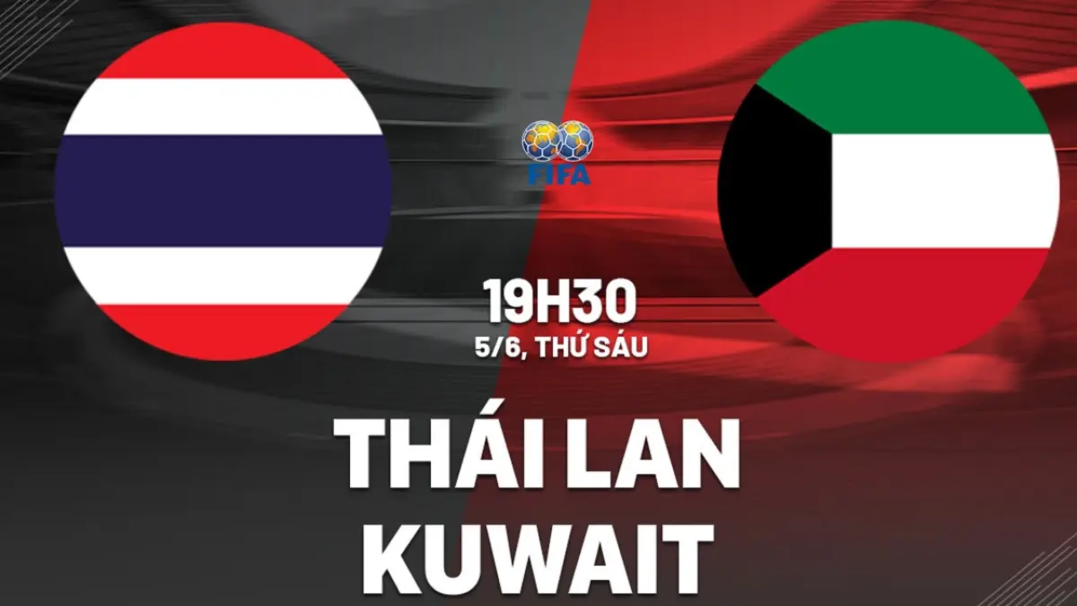 Timnas Thailand bersiap menjajal kekuatan Timnas Kuwait di BG Stadium dalam laga uji coba bertajuk FIFA Friendly Match 2026, Jumat (5/6/2026) malam WIB. (Sumber: bongda24h.vn)