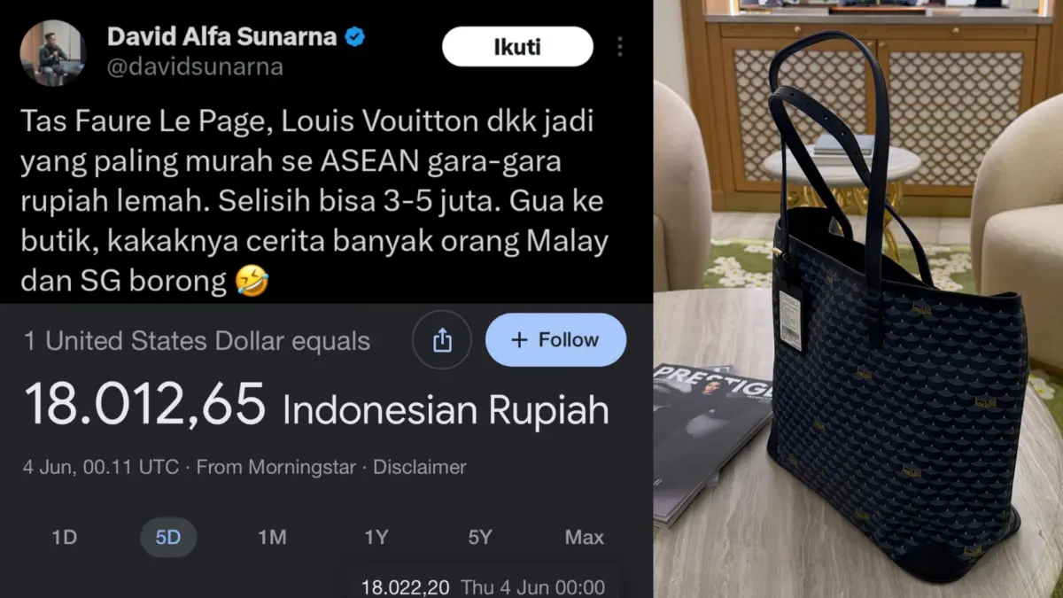 Turis Malaysia dan SG borong barang berkualitas dengan harga murah akibat rupiah melemah.