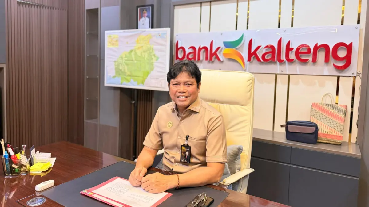 Direktur Utama Bank Kalteng, Maslipansyah, menyampaikan capaian.(Humas)