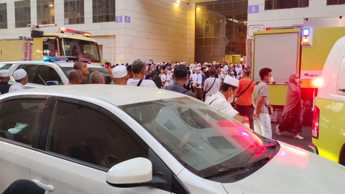 Kebakaran hotel di Makkah, jemaah haji asal Kalteng aman.(Humas)