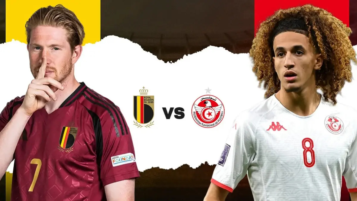 Timnas Belgia akan menjajal kekuatan Timnas Tunisia di Stadion Raja Baudouin, Brussel dalam laga uji coba bertajuk FIFA Friendly Match 2026, Sabtu (6/6/2026) malam WIB. (Sumber: khelnow.com)