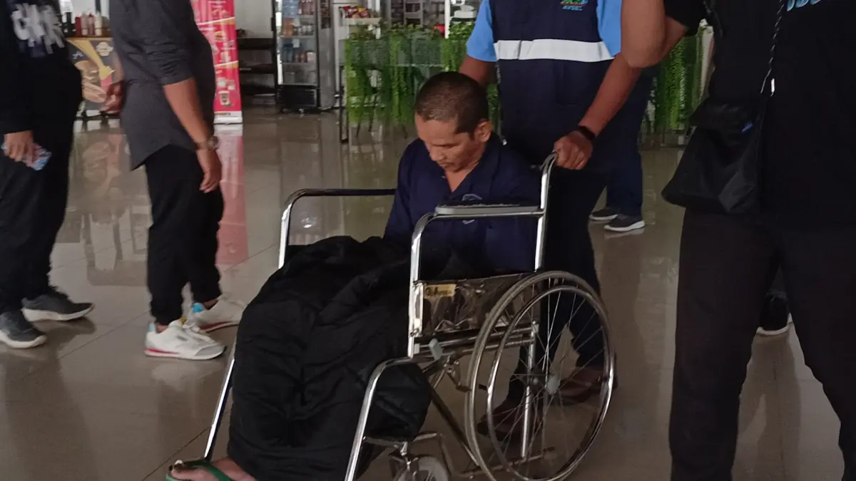 Saleh, kini kembali ke Nusakambangan.(Dok Agus Pramono/kaltengpos.jawapos.com)