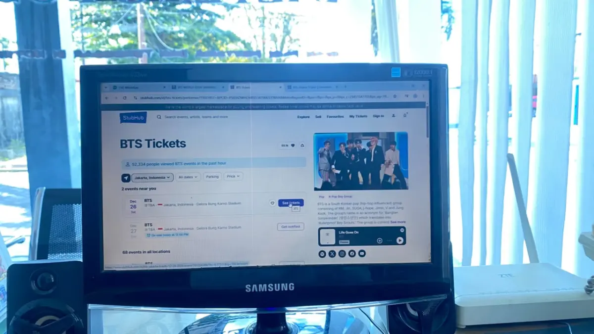 BTS akan konser di Jakarta. Miftah/kaltengpos.jawapos.com