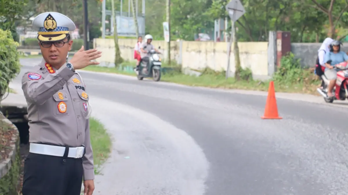 Direktur Lalu Lintas Polda Kalteng, Kombes Pol Yusep Dwi Prastiya soal Operasi Patuh Telabang. Humas