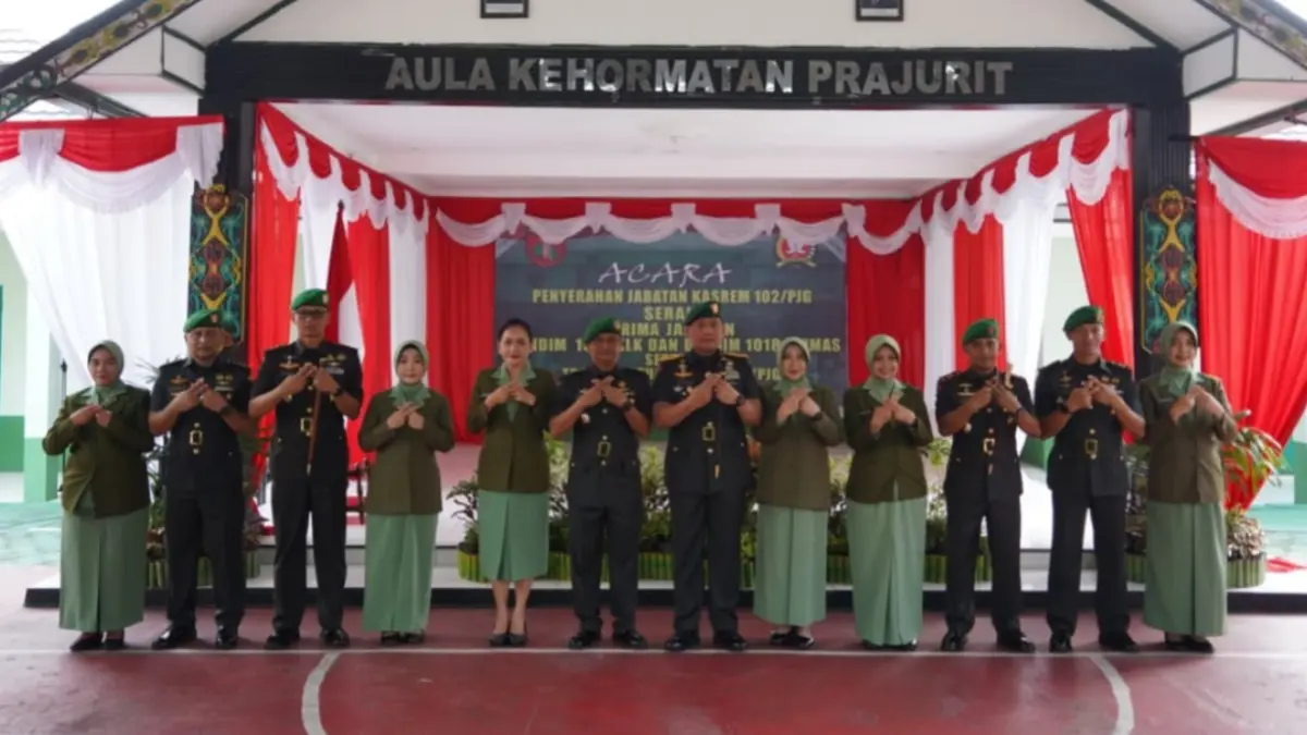 Danrem 102/Pjg Brigjen TNI Wimoko memimpin sertijab Kasrem 102/Pjg, Dandim 1011/Kuala Kapuas, dan Dandim 1018/Gunung Mas. Penrem&nbsp;