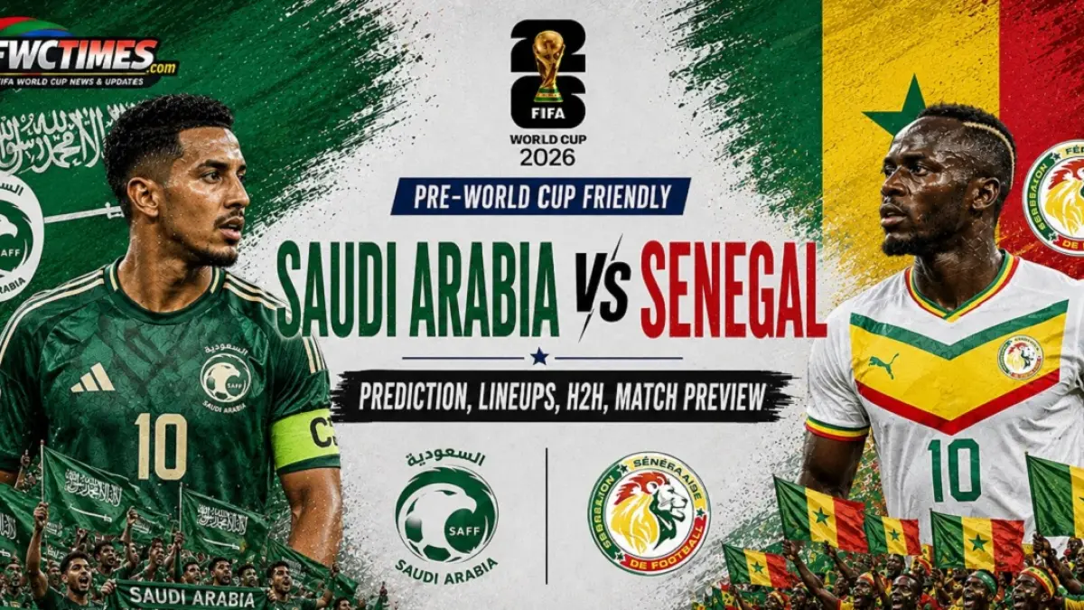Timnas Arab Saudi bersiap menjajal kekuatan Senegal di Toyota Field, San Antonio, Texas, Amerika Serikat dalam laga uji coba bertajuk FIFA Friendly Match, Rabu (10/6/2026) pagi WIB. (Sumber: fwctimes.com)