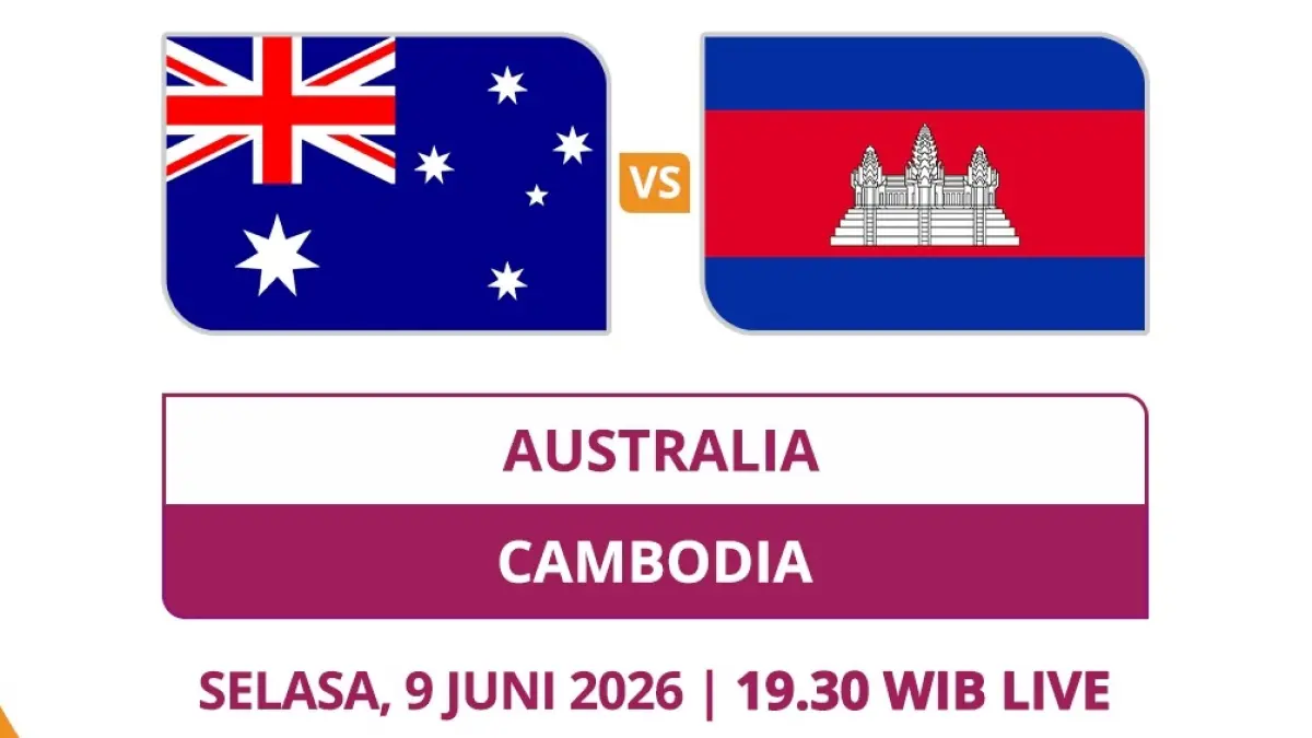 Timnas Australia U-19 akan menghadapi Kamboja U-19 di Stadion Madya 1, Medan, Sumatera Utara pada matchday pamungkas penyisihan Grup C Piala AFF U-19 2026, Selasa (9/6/2026) malam WIB. (Sumber: Instagram @mojisports_ dan moji.social)