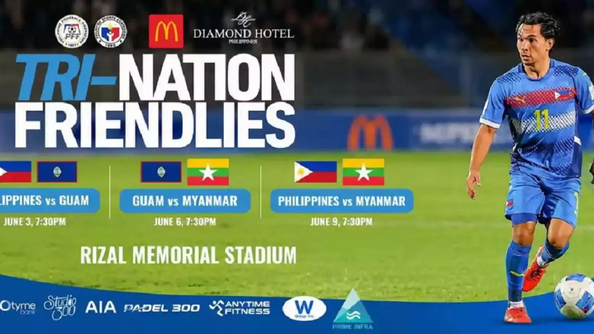 Timnas Filipina akan menjajal kekuatan Timnas Myanmar di Rizal Memorial Stadium dalam laga uji coba bertajuk FIFA Friendly Match 2026, Selasa (9/6/2026) malam WIB. (Sumber: ticketmax.ph)