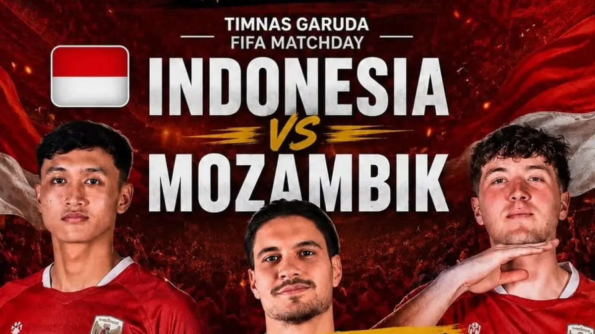 Timnas Indonesia dan Mozambik akan saling menjajal kekuatan di Stadion Gelora Bung Karno, Jakarta dalam laga uji coba bertajuk FIFA Friendly Match, Selasa (9/6/2026) malam WIB. (Sumber: Instagram @linglungkopi)