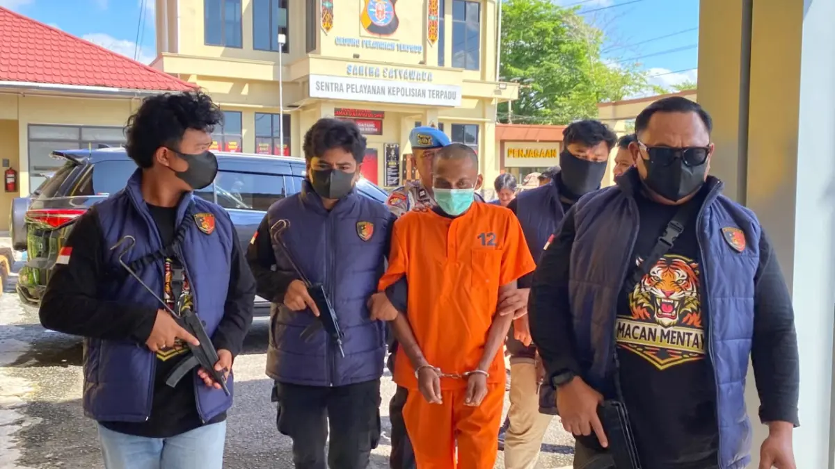 AD, pelaku yang habisi MN warga Lampuyang. Miftah/kaltengpos.jawapos.com