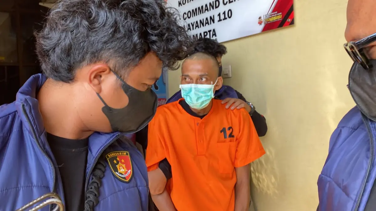 AD, pelaku yang habisi MN warga Lampuyang. Miftah/kaltengpos.jawapos.com