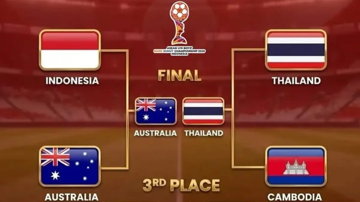 Timnas Thailand U-19 akan menghadapi Australia di partai final Piala AFF U-19 2026 yang digelar di Stadion Utama Sumatra Utara, Sabtu (13/6/2026) malam WIB. (Sumber: Instagram @asean.football)