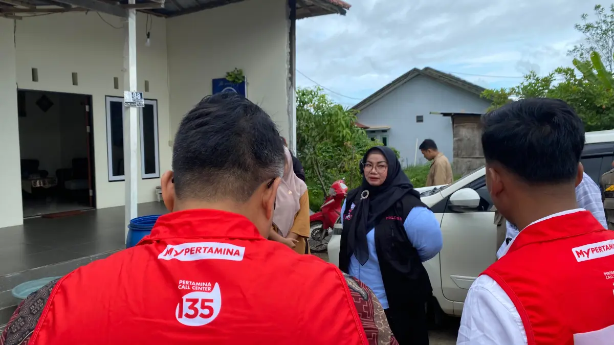 Wabup Irawati cek persediaan elpiji di sampit. Miftah/kaltengpos.jawapos.com