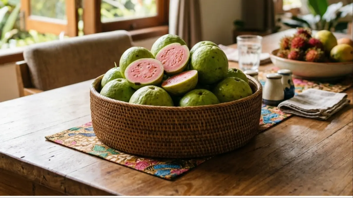 Cegah penuaan dini dengan jambu biji. Gemini AI