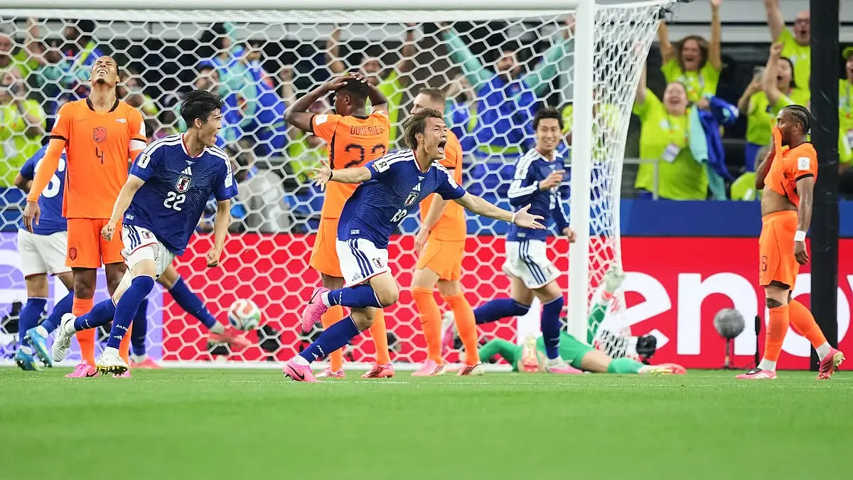 Salah satu wakil Asia, Jepang, sukses menahan imbang raksasa sepak bola Eropa Belanda dalam laga perdana penyisihan Grup F Piala Dunia 2026 di Dallas Stadium, Senin (15/6/2026) dini hari WIB. (Sumber: AP photos)