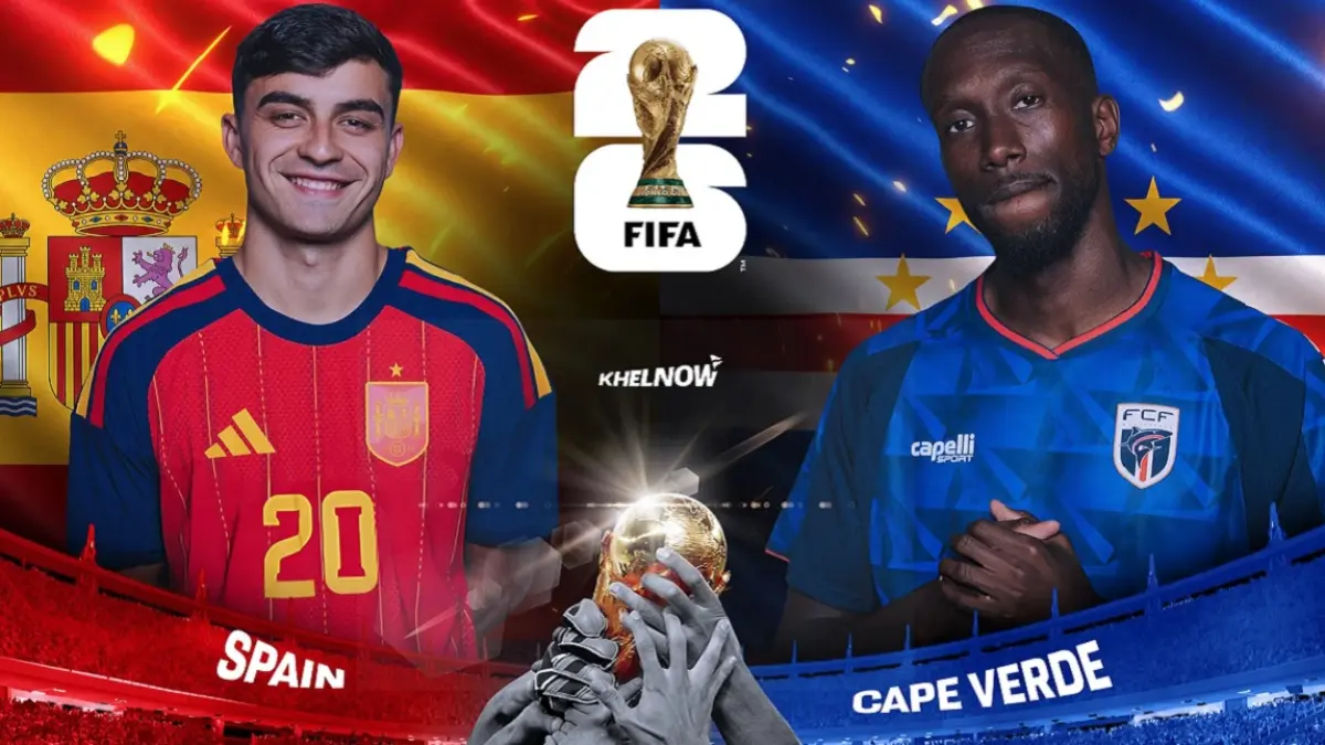 Timnas Spanyol akan menghadapi Cape Varde di Mercedes-Benz Stadium, Atlanta, Guadalupe pada matchday perdana penyisihan Grup H Piala Dunia 2026, Senin (15/6/2026) malam WIB.  (Sumber: khelnow.com)