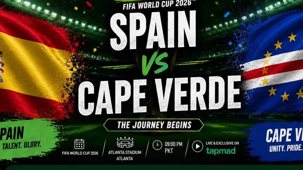 Timnas Spanyol dan Cape Varde akan saling beradu kekuatan di Mercedes-Benz Stadium, Atlanta, Guadalupe pada matchday perdana penyisihan Grup H Piala Dunia 2026, Senin (15/6/2026) malam WIB. (Sumber: tapmad.com)