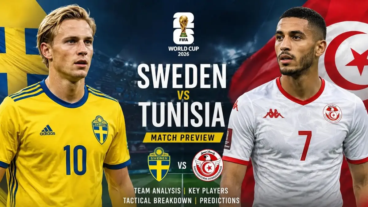 Timnas Swedia akan menjajal kekuatan Tunisia pada matchday pertama penyisihan Grup F Piala Dunia 2026 di Estadio BBVA, Guadalupe, Senin (15/6/2026) pagi WIB. (Sumber: texora.blog)