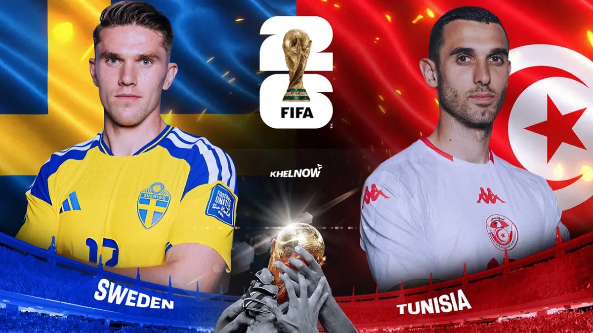 Timnas Swedia dijadwalkan menghadapi Tunisia pada matchday pertama penyisihan Grup F Piala Dunia 2026 di Estadio BBVA, Guadalupe, Senin (15/6/2026) pagi WIB. (Sumber: khelnow.com)