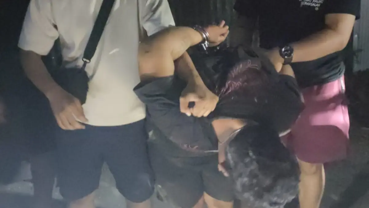 Pemuda diamankan polisi.(Humas)