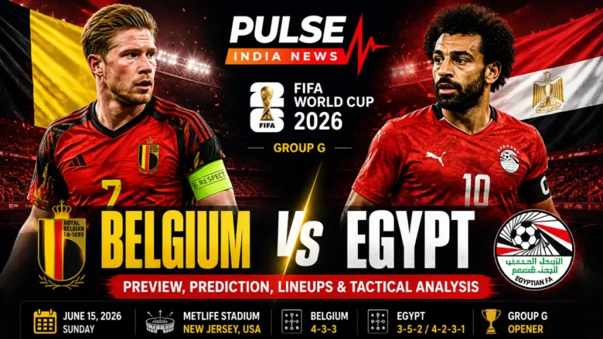 Timnas Belgia akan ditantang Mesir di Lumen Field, Seattle pada matchday perdana penyisihan Grup G Piala Dunia 2026, Selasa (16/6/2026) dini hari WIB. (Sumber: pulseindianews.com)