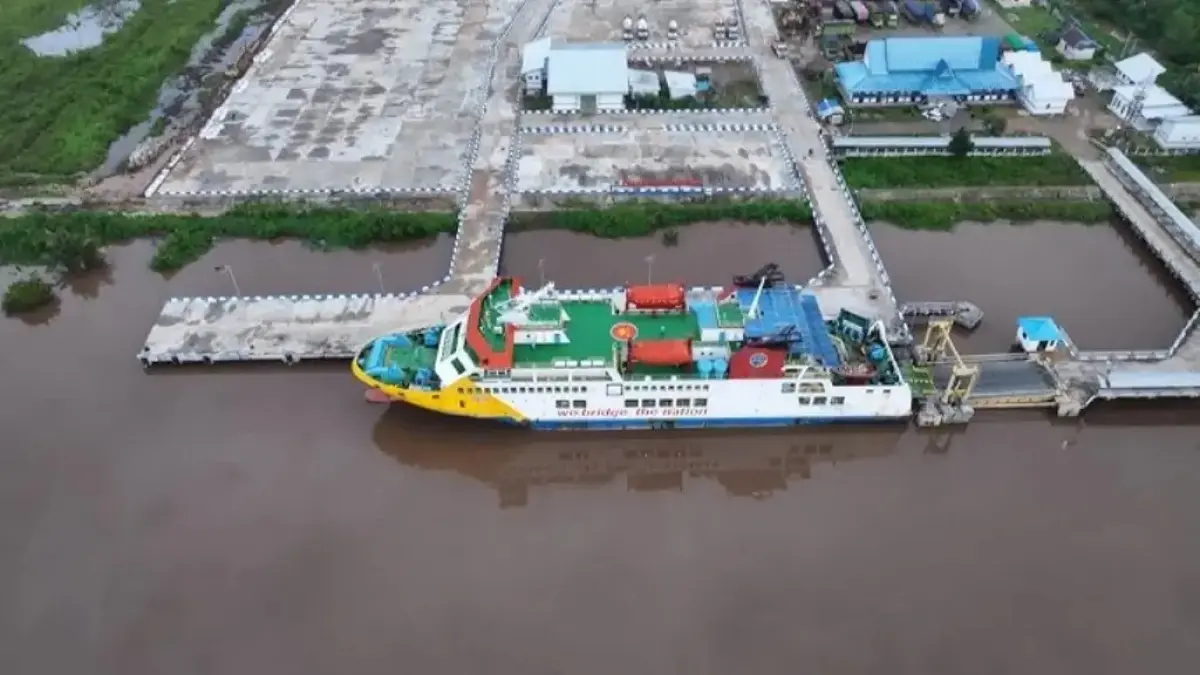 Pelabuhan Batanjung belum beroperasi maksimal.(Kantamedia)