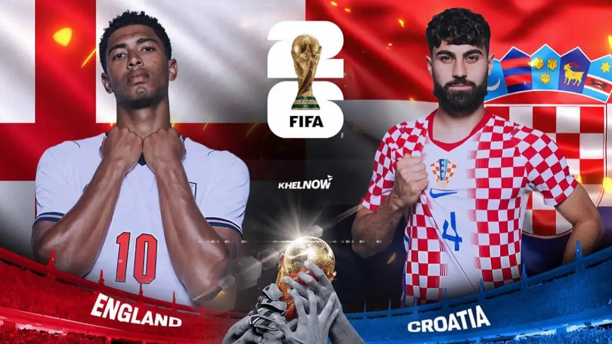 Timnas Inggris bersiap menjajal kekuatan Kroasia di Dallas Stadium, Texas pada matchday perdana penyisihan Grup L Piala Dunia FIFA 2026, Kamis (18/6/2026) dini hari WIB. (Sumber: khelnow.com)
