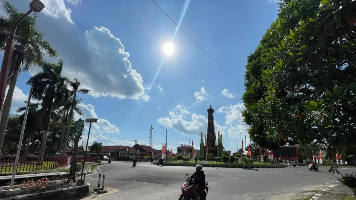 Kemarau di Sampit.(Miftah/kaltengpos.jawapos.com)
