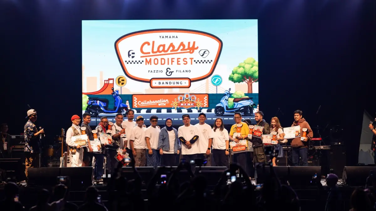 Yamaha CLASSY Modifest 2026 kembali hadir di Kota Bandung pada 13–14 Juni 2026 berkolaborasi dengan BBQ Ride.(Yamaha)