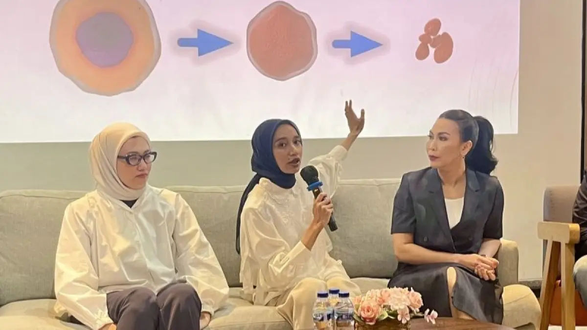 Dokter spesialis gizi klinik dr. Maryam, Sp.GK (tengah) dalam acara Bamed Seminar Media bertajuk "Comprehensive Aesthetic and Wellness: Integrated and holistic approach to better wellbeing" di Jakarta, Kamis (18/6/2026). ANTARA/Farika Nur Khotimah