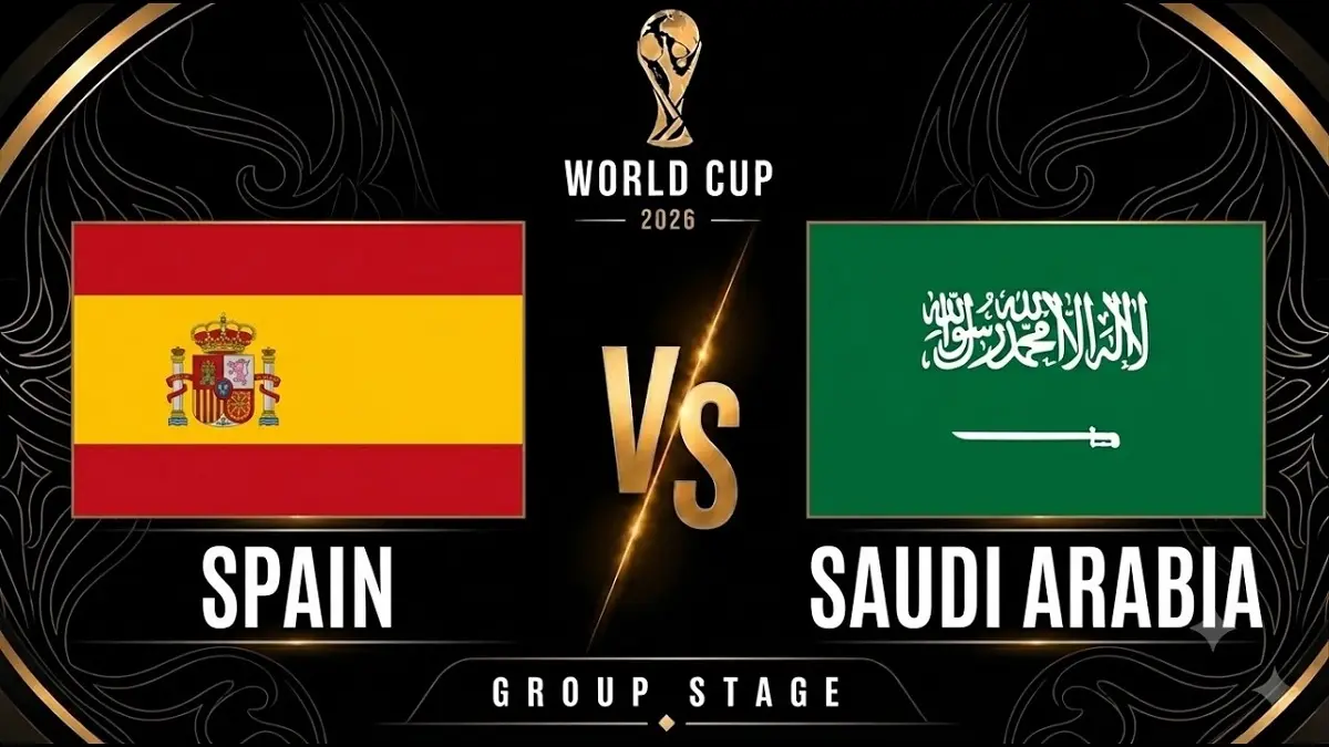 Timnas Spanyol dan Arab Saudi akan saling beradu kekuatan dan taktik di Mercedes-Benz Stadium, Atlanta pada matchday kedua penyisihan Grup H Piala Dunia FIFA 2026, Minggu (21/6/2026) malam WIB. (Sumber: youtube.com)