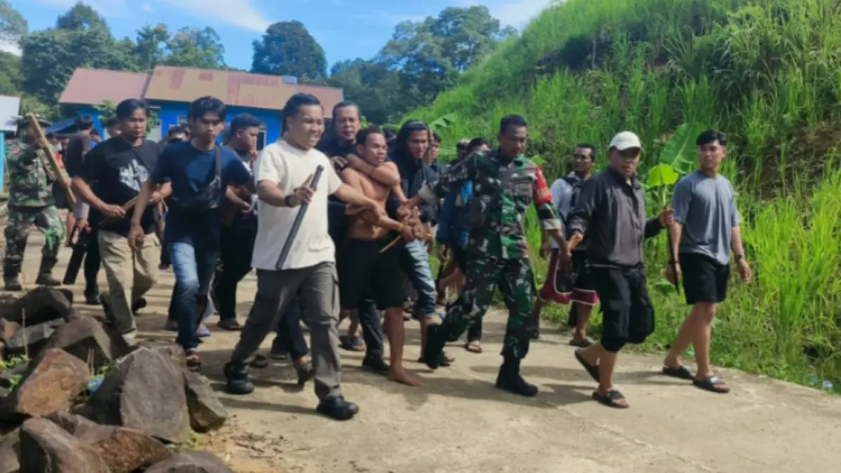 Penangkapan terhadap Jenius saat itu.(Polisi)