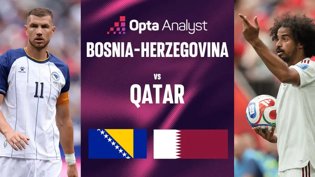 Timnas Bosnia dan Herzegovina bersiap menghadapi wakil Asia Qatar di Seattle Stadium pada matchday ketiga penyisihan Grup B Piala Dunia FIFA 2026, Kamis (25/6/2026) dini hari WIB. (Sumber: theanalyst.com) 