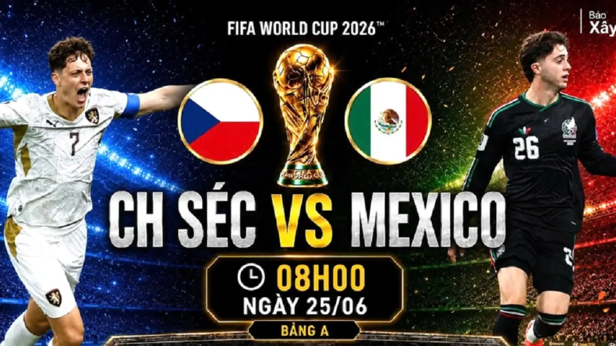 Timnas Republik Ceko dan Meksiko akan saling beradu kekuatan dan taktik di Estadio Azteca, Mexico City pada matchday ketiga penyisihan Grup A Piala Dunia FIFA 2026, Kamis (25/6/2026) pagi WIB. (Sumber: vietnam.vn)