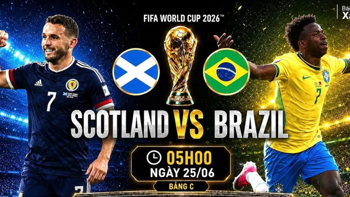 Timnas Skotlandia dan Brasil akan saling berhadapan di Hard Rock Stadium, Miami Gardens, Amerika Serikat pada matchday ketiga penyisihan Grup C Piala Duni 2026, Kamis (25/6/2026) dini hari WIB. (Sumber: vietnam.vn)