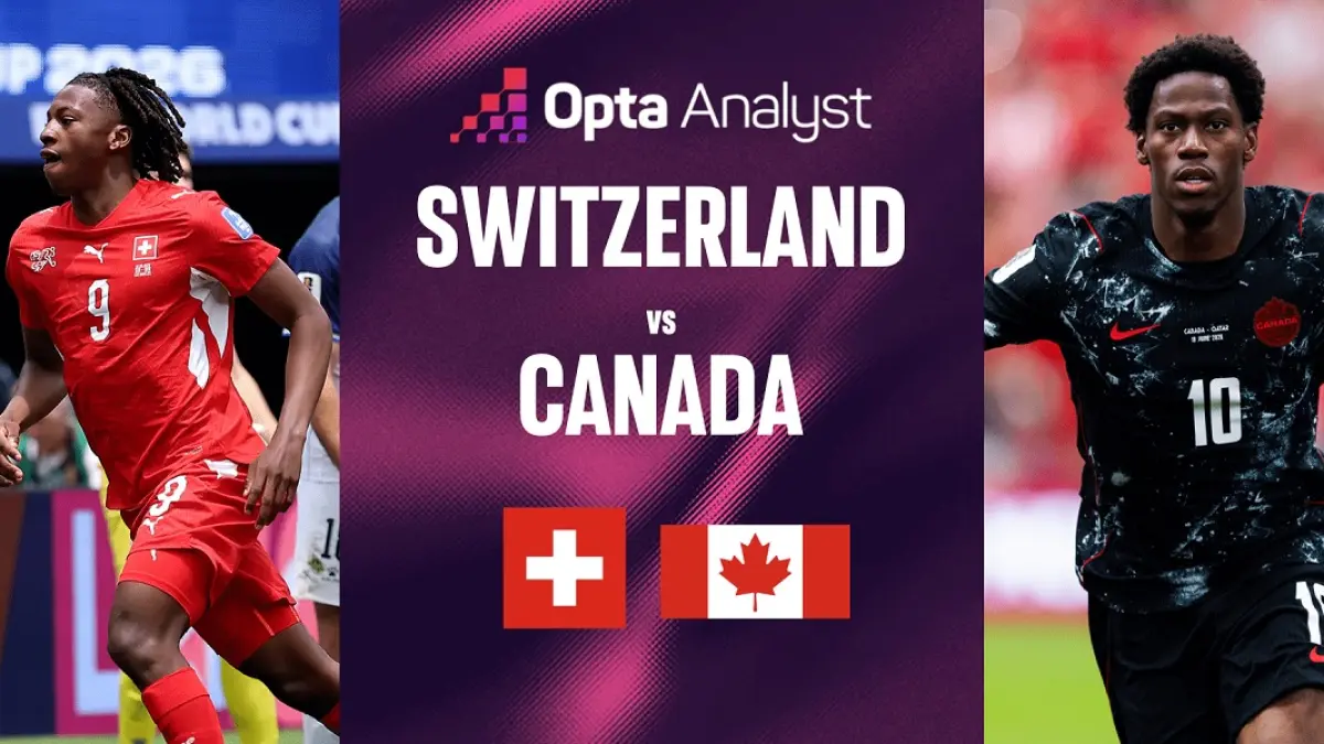 Timnas Swiss dijadwalkan menghadapi Kanada di BC Place, Vancouver pada matchday kedua penyisihsan Grup B Piala Dunia FIFA 2026, Kamis (25/6/2026) dini hari WIB. (Sumber: theanalyst.com) 