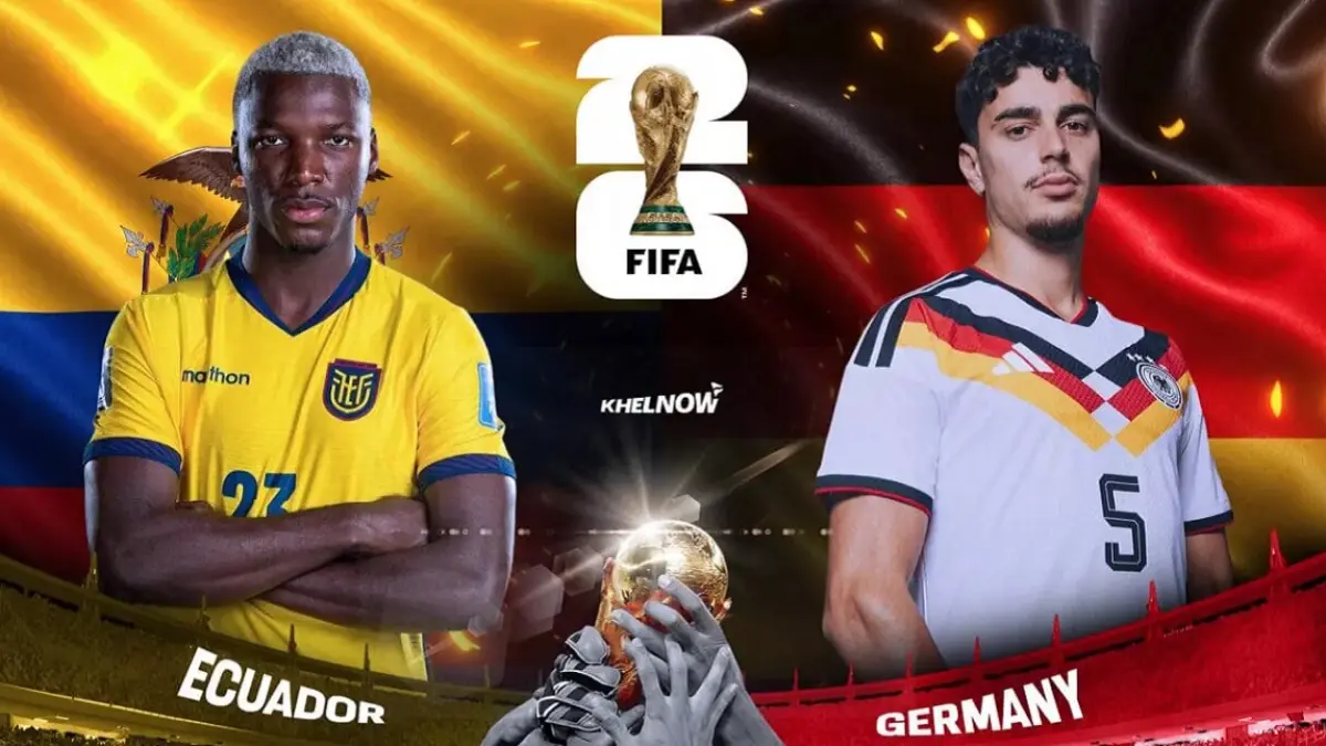 Timnas Ekuador akan menjajal kekuatan Jerman di MetLife Stadium, East Rutherford pada matchday ketiga penyisihan Grup E Piala Dunia FIFA 2026, Jumat (26/6/2026) dini hari WIB. (Sumber: khelnow.com)
