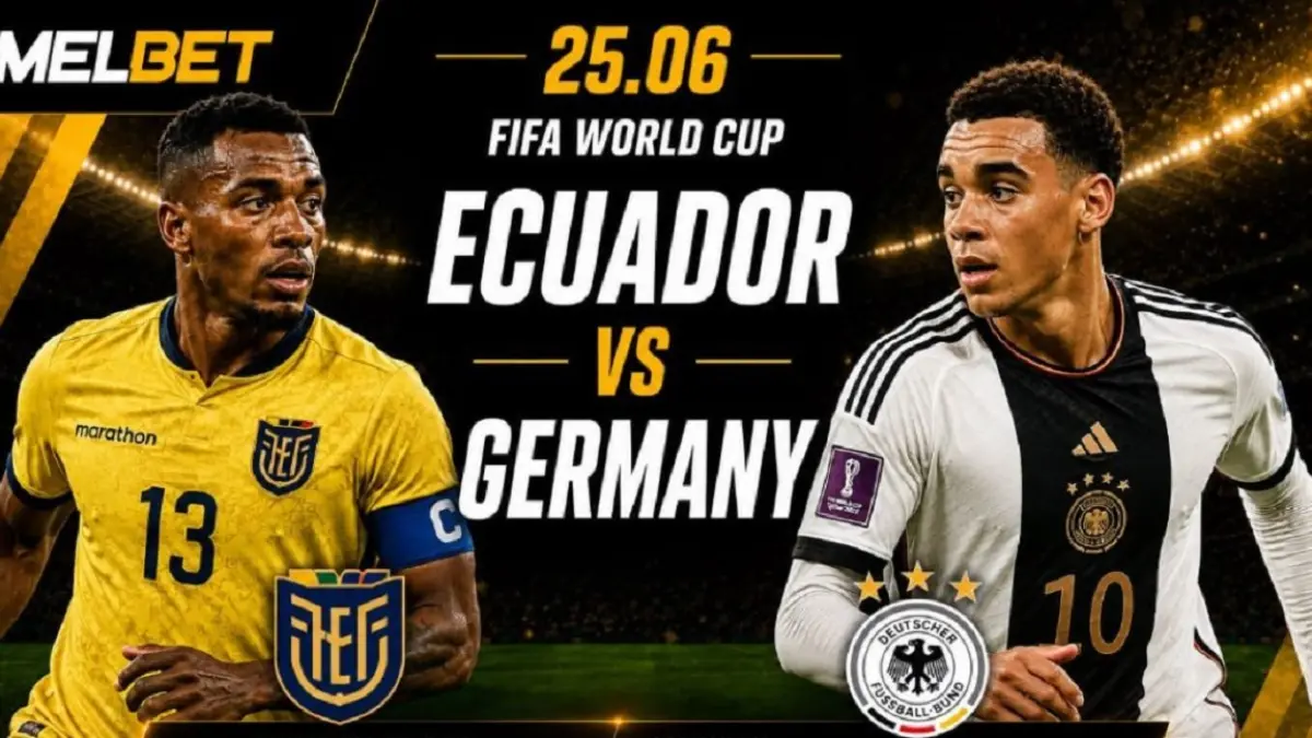 Timnas Ekuador bersiap menghadapi Jerman di MetLife Stadium, East Rutherford pada matchday ketiga penyisihan Grup E Piala Dunia FIFA 2026, Jumat (26/6/2026) dini hari WIB. (Sumber: predictions.xpertstats.com)