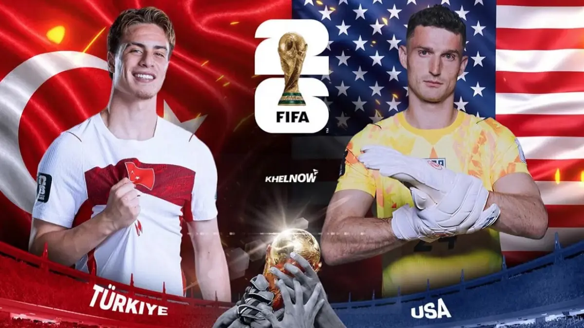 Timnas Turki dan Amerika Serikat akan saling beradu kekuatan di Los Angeles Stadium pada matchday pamungkas penyisihan Grup D Piala Dunia FIFA 2026, Jumat (26/6/2026) pagi WIB. (Sumber: khelnow.com)