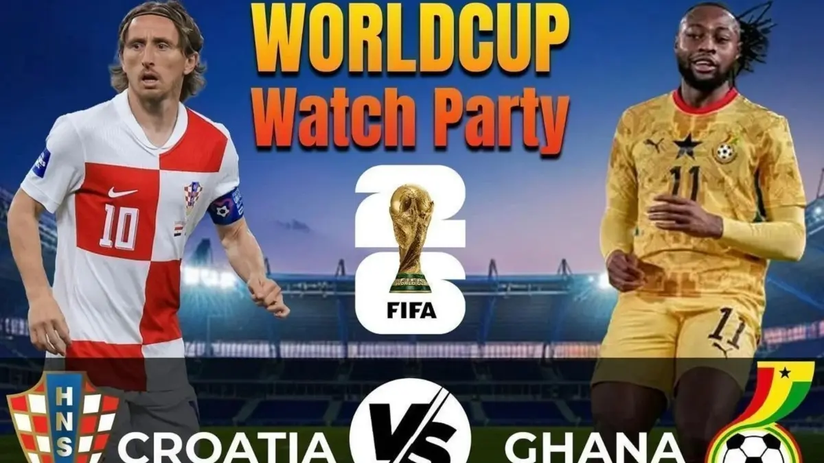 Timnas Kroasia bersiap menjajal kekuatan Ghana di Lincoln Financial Field, Philadelphia pada matchday pamungkas penyisihan Grup L Piala Dunia FIFA 2026, Minggu (28/6/2026) dini hari WIB. (Sumber: allevents.in) 
