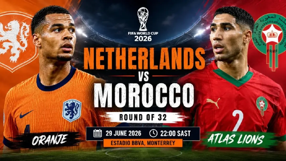 Timnas Belanda dijadwalkan menghadapi Maroko di Estadio BBVA, Monterrey memperebutkan satu tiket ke babak 16 Besar Piala Dunia FIFA 2026, Selasa (30/6/2026) pagi WIB. (Sumber: nobullbetting.co.za)