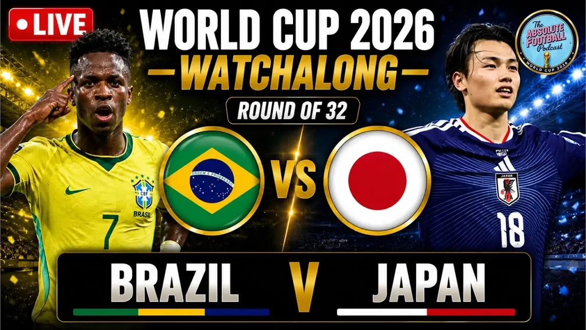 Timnas Brasil dan Jepang akan saling beradu taktik di Houston Stadium, Houston memperebutkan satu tiket ke babak 16 Besar Piala Dunia FIFA 2026, Selasa (30/6/2026) dini hari WIB. (Sumber: youtube.com)